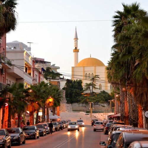 city, mosque, road, eve, architecture, durres, albania, durres, durres, durres, durres, albania, albania, albania, albania, albania